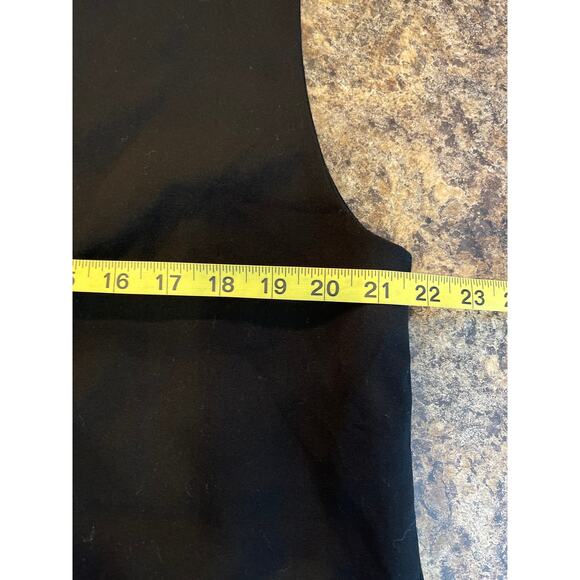 Mango NEW Women Large Black Sleeveless Hidden Button Blazer Vest - Picture 9 of 10